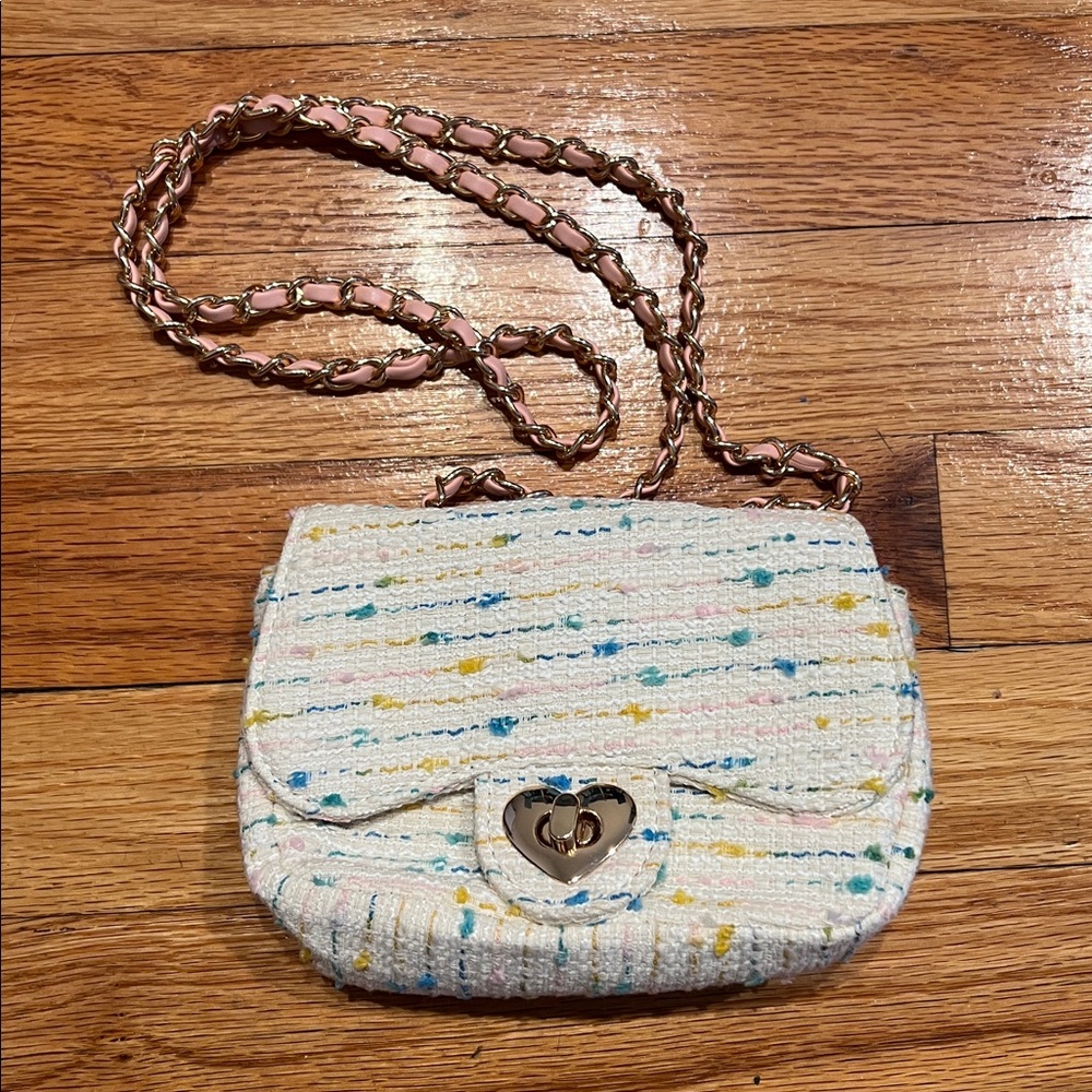3 Piece Rainbow Weave Tweed Dressy Matching Set- Top, Skirt & Purse NWT - Picture 10 of 13